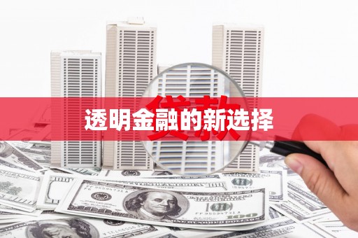 宁明透明金融的新选择