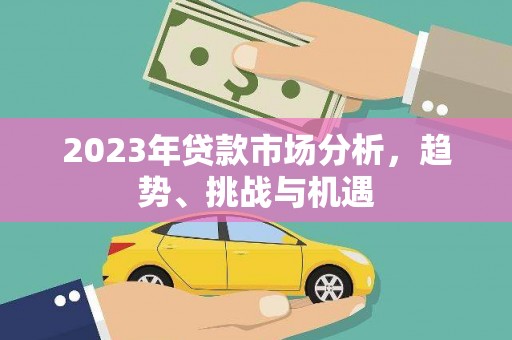 宁明2023年贷款市场分析，趋势、挑战与机遇