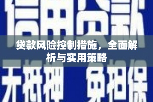 宁明贷款风险控制措施，全面解析与实用策略