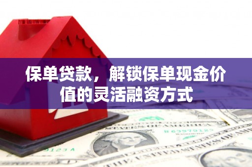 宁明保单贷款，解锁保单现金价值的灵活融资方式