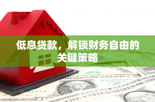 宁明低息贷款，解锁财务自由的关键策略