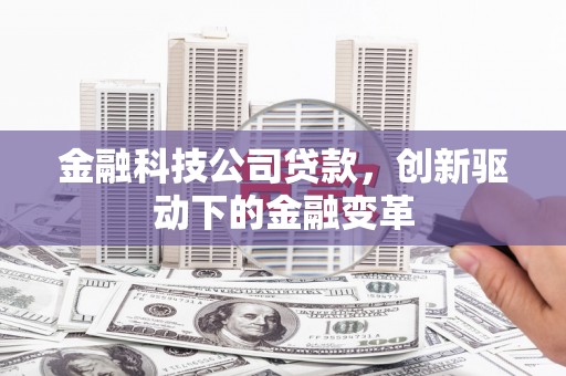 宁明金融科技公司贷款，创新驱动下的金融变革