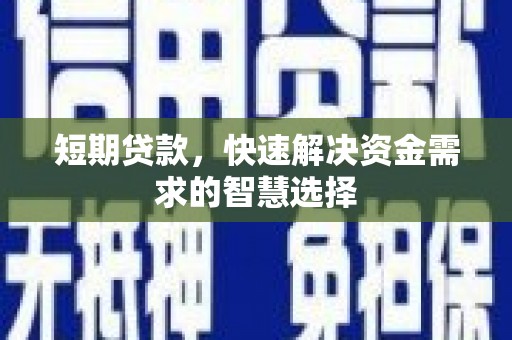 宁明短期贷款，快速解决资金需求的智慧选择