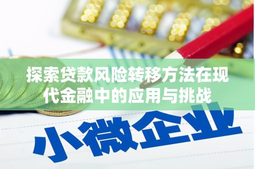 宁明探索贷款风险转移方法在现代金融中的应用与挑战