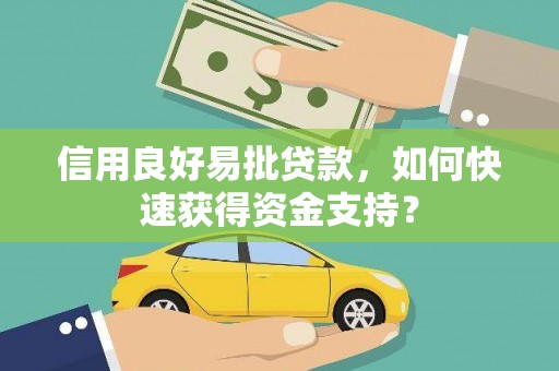 宁明信用良好易批贷款，如何快速获得资金支持？