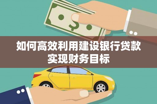 宁明如何高效利用建设银行贷款实现财务目标
