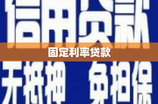宁明固定利率贷款