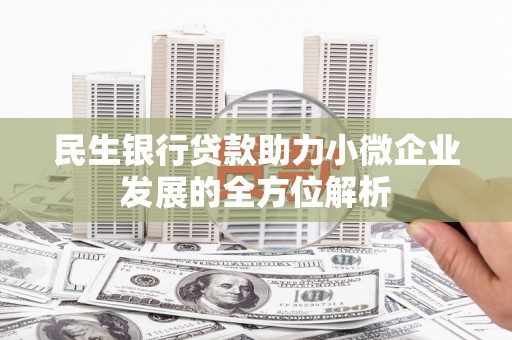 宁明民生银行贷款助力小微企业发展的全方位解析