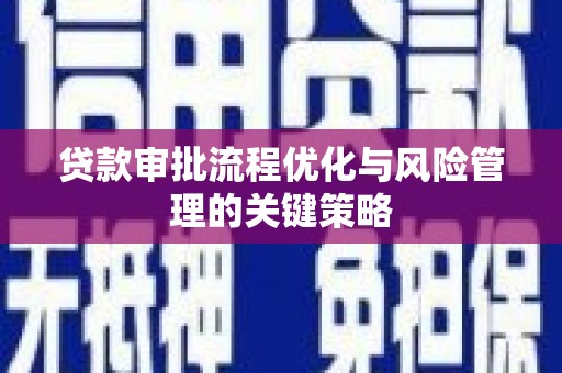 宁明贷款审批流程优化与风险管理的关键策略