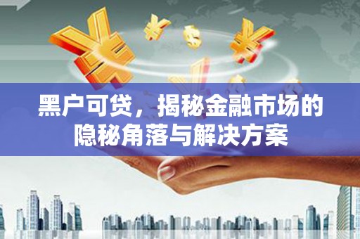宁明黑户可贷，揭秘金融市场的隐秘角落与解决方案