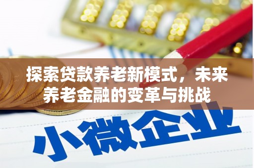 宁明探索贷款养老新模式，未来养老金融的变革与挑战