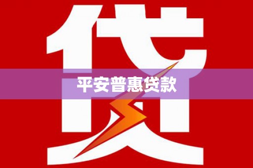 宁明平安普惠贷款