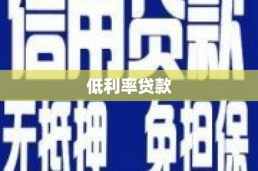 宁明低利率贷款