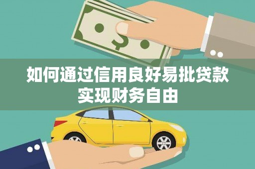 宁明如何通过信用良好易批贷款实现财务自由