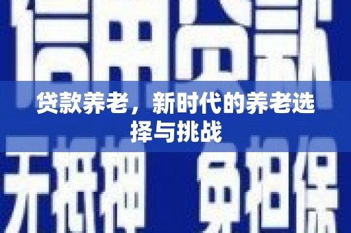 宁明贷款养老，新时代的养老选择与挑战