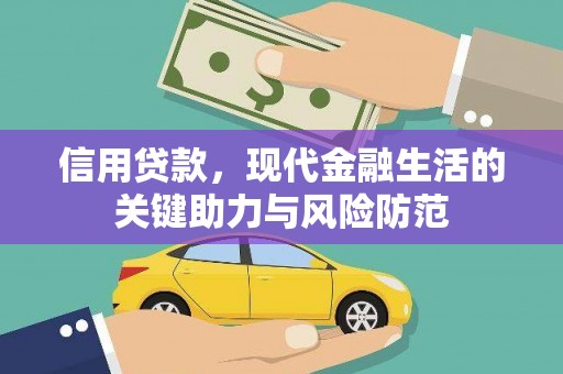 宁明信用贷款，现代金融生活的关键助力与风险防范