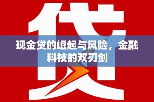 宁明现金贷的崛起与风险，金融科技的双刃剑