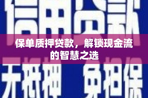 宁明保单质押贷款，解锁现金流的智慧之选