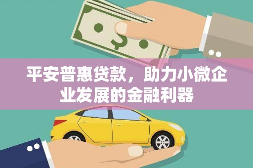 宁明平安普惠贷款，助力小微企业发展的金融利器