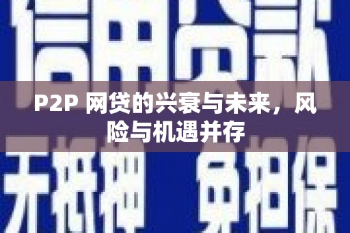 宁明P2P 网贷的兴衰与未来，风险与机遇并存