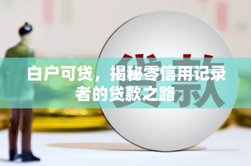 宁明白户可贷，揭秘零信用记录者的贷款之路