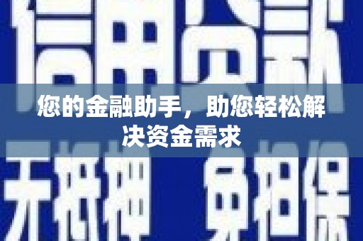 宁明您的金融助手，助您轻松解决资金需求