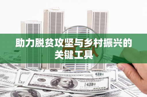宁明助力脱贫攻坚与乡村振兴的关键工具