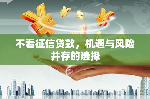 宁明不看征信贷款，机遇与风险并存的选择