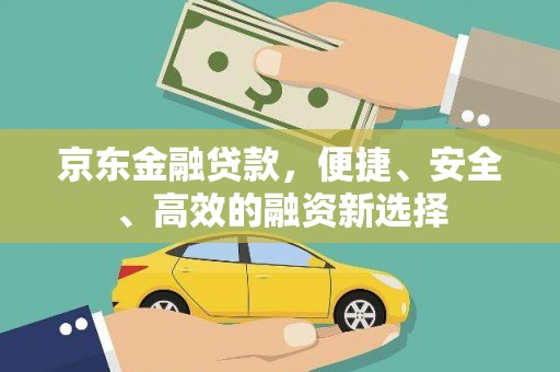 宁明京东金融贷款，便捷、安全、高效的融资新选择